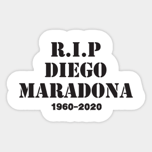 rip diego maradona Sticker